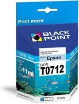 Rašalinė BLACK POINT Epson T0712 / BPET0712, melsva