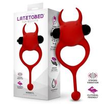 LateToBed Hornvyl Vibrating Cock Ring Red