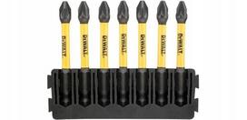 Dewalt Dt70821: 7 vnt. smūginių Pozidriv Pz2 antgalių, 57mm