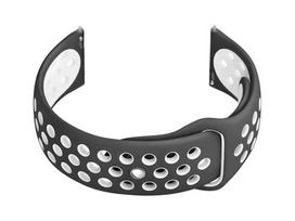 Smart laikrodis U11 22mm gumos dirželis - pilkas/baltas