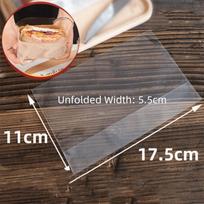 100PCS Transparent Sandwich Packaging Bag Disposable Food Grade Baking Bag Plastic Self-adhesive Sealing Flat Opening Pocket Bag 5x5x5cm