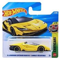 Hot Wheels Mainline Modeliukas 16 Lamborghini Centenario Roadster / Cabriolet Decapotable Yellow Short card (yra Sandėlyje)