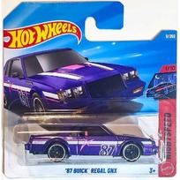 Hot Wheels Mainline Modeliukas 87 Buick Regal GNX Purple TH Treasure Hunt Short card