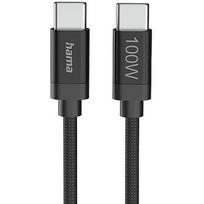 Hama Fabric Charging USB-C Cable, 100W, 3m 00201749