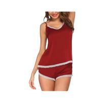 Ladysta Stilingas nėriniuotas babydoll apatinių komplektas - Trumpas moterims su viršutine dalimi ir šortais, naktiniai drabužiai, vienas dydis (SML) Free size (S M L) balta