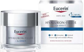 Naktinis veido kremas Eucerin Hyaluron-Filler 3x Effect, 50 ml