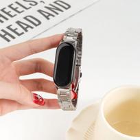 Xiaomi Band 8/9 Pro Milanese Stainless Steel Wristband Replacement Strap Mi Band 10/9/8 sidabras