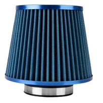 Automobilių oro filtrų indukcinis rinkinys, universalus 3 colių didelio srauto šalto oro įsiurbimo filtras, sportinis, tinklelio kūgis, 76 mm, automobilių priedai mėlyna