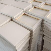 Akrilinių aliejinių paveikslų rėmas su gryno medvilnės lino drobe, galimas kaip vidinis arba išorinis rėmas 15*15 (5-pack) - Pure Cotton Frame