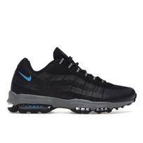 Nike Air Max 95 Ultra Juodi Ryškiai Mėlyni Vyriški Sportbačiai Švelniai Pilki Balti DO6705-001 45