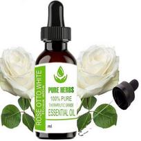 Pure Herbs Rožių aliejus baltas (Rosa X Alba) Grynas ir natūralus terapinės klasės eterinis aliejus, plastikas su lašintuvu 10 ml