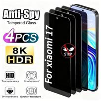 4Pcs Anti Spy Tempered Glass for Xiaomi 17 Pro Max 17 Pro 15T 14T 13T 12T Pro 15 14 13 12 11 Lite Anti-Scratch Screen Protector Anti Peeping&Xiaomi 17 pro max juoda