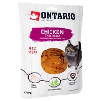 Ontario Chicken Thin pieces - vištienos ploni kąsneliai katėms, 50 g