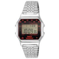 TIMEX Space Invaders Bendradarbiavimo Laikrodis TW2V30000 Sidabrinis