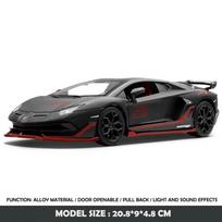 1:24 Lamborghini Aventador SVJ63 Super Car Model Simulation Diecast Sports Car Toy Kids Boys Gift Collective Miniauto Vehicles