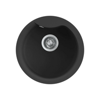 Granitinė plautuvė EGO ROUND Ø485mm, juoda G40