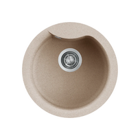 Granitinė plautuvė EGO ROUND Ø485mm, avižų spalvos G51