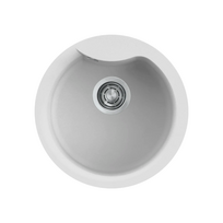 Granitinė plautuvė EGO ROUND Ø485mm, balta G68