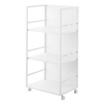 Baltos spalvos iš metalo lentyna ant ratukų 42x84,5x32 cm Tower – YAMAZAKI