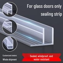 H formos berėmio stiklo durų sandarinimo juosta vėjo ir vandens apsaugai H-type for 12mm glass, 5m