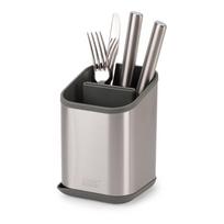 Blizgios sidabrinės spalvos iš nerūdijančio plieno kiaurasamtis stalo įrankiams 11x11,5 cm Duo Steel – Joseph Joseph