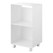 Baltos spalvos iš metalo lentyna ant ratukų 40x73x38 cm Tower – YAMAZAKI