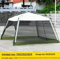 Retractable Outdoor Gazebo Tent with Sunshade, Mosquito Netting, and Anti-Rain Protection for Camping and Barbecues 8