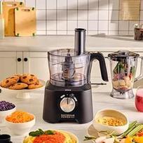 "Karaca Mastermaid Power Max 11 in 1" virtuvės robotas, matinės juodos/sidabrinės spalvos, 2500 W