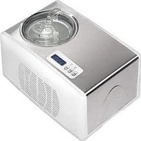 "Melchioni Family Frosty" ledų gaminimo aparatas su kompresoriumi, automatinis, ledai per 60 minučių, 150 W, 1,5 l talpa, ledai, jogurtas ir šerbetai, skaitmeninis laikmatis, nuimamas krepšys, baltas