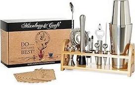 "Mixology Boston Shaker" barmeno rinkinys su stovu