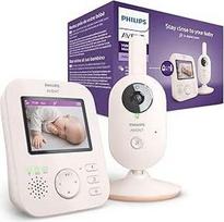 "Philips AVENT Advanced Video Baby Monitor" - privatus ir saugus kūdikių monitorius su kamera ir garsu, 2,8 colio ekranas, x2 priartinimas, naktinis matymas, dvipusis garsas, lopšinės (modelis SCD881/05)