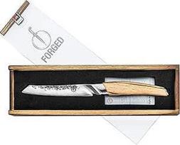 Kaltinis peilis "Katai", 12 cm, pagamintas iš japoniško VG10 plieno, kaltas rankomis penkiais sluoksniais, supakuotas į prabangią medinę dėžutę
