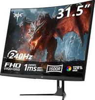 KTC 32 colių lenktas žaidimų monitorius | FHD 240Hz | 1 ms MPRT | VA skydelis 1500R | HDR10 | 5000:1 kontrastas | AMD FreeSync, be mirgėjimo | sRGB 128% plati spalvų gama | HDMI 2.0/DP 1.4 | VESA laikiklis | H32C5