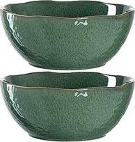 LEONARDO HOME Matera 018585 Keraminis dubuo 23,5 cm žalias 2 vnt. keramikos rinkinys