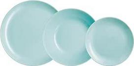Luminarc Diwali Opal Turquoise 18 dalių pietų servizas 6 asmenims, Opal, mikrobangų krosnelė, šaldytuvas, sudedamas į krūvą