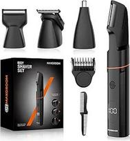 MAXGROOM vyrų intymių vietų skustuvas, skustuvas "4-in-1