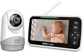 Snuza Looksi A1 Babyphone mit Kamera & Audio - 5 Zoll Bildschirm, Schreierkennung, Zwei-Wege-Talk, 300 m Reichweite, sicher ohne WLAN