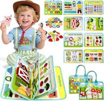 Užimta lenta anglų kalba, Montessori žaislas nuo 1 metų, žaislas nuo 1 metų, rami knyga su ūkio tema, kelionių žaidimai vaikams nuo 3 metų, sensorinis žaislas, dovanų žaislas nuo 1 2 3 4 metų mergaitėms berniukams