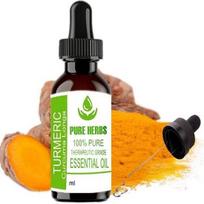 Pure Herbs Kurkuma (Curcuma Longa) Grynas ir natūralus terapinės klasės eterinis aliejus, plastikas su lašintuvu 10 ml