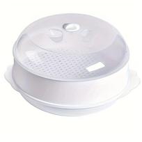 New Plastic Steamer Microwave Oven Round Steamer with Lid Cookware Steamers Household Steamed Rice Buns Kitchen Cooking Tools