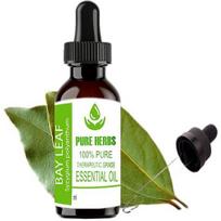 Pure Herbs Laurų lapas (Laurus nobilis) Grynas ir natūralus terapinės klasės eterinis aliejus, plastikas su lašintuvu 10ml