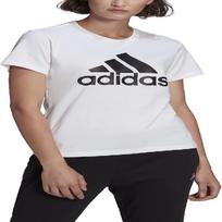 adidas moteriški LOUNGEWEAR Essentials marškinėliai su logotipu S balta