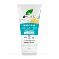 Dr. Organic giliai poras valantis veido prausiklis, 125ml