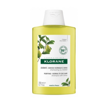 Klorane valomasis šampūnas su citrina normaliems ir riebaluotiems plaukams, 200 ml