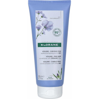 Klorane Apimties Suteikiantis Kondicionierius Su Linų Skaidulomis Lengvam Iššukavimui, 200 ml