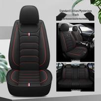 Lininis universalus automobilinės sėdynės užvalkalas - neslystantis, visiškai apgaubiantis, skirtas naudoti visais sezonais gray