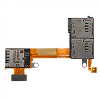 Sony Xperia M2 Dual D2302 / D2303 / D2305 / D2306 SIM ir microSD kortelės lizdo jungtis