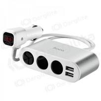 Automobilinis įkroviklis - šakotuvas Hoco Z13 2xUSB 3xconnector