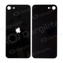 Apple iPhone SE 2020 / SE 2022 galinis baterijos dangtelis (juodas) (bigger hole for camera)