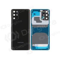 Samsung G985 / G986 Galaxy S20 Plus galinis baterijos dangtelis juodas (Cosmic Black) (naudotas grade C, originalus)